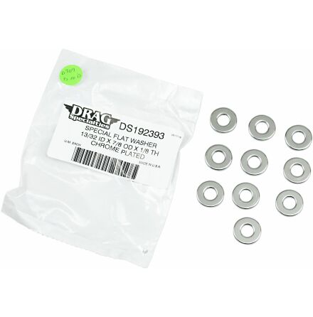 Flat Washer 0.40625&quot;I.D. 0.125&quot; Thickness Chrome