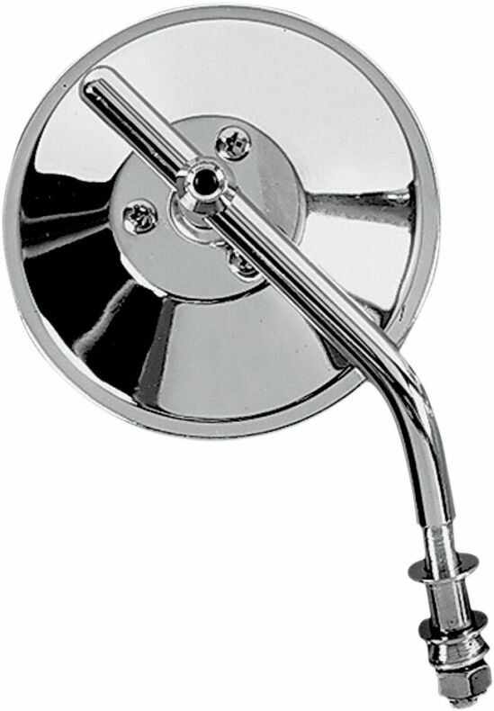 Mirror Round 4" W/ Adjustable Stem Chrome