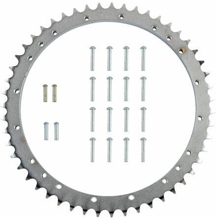 Rear Chain Sprocket W/ Rivets 51T Steel/Zinc