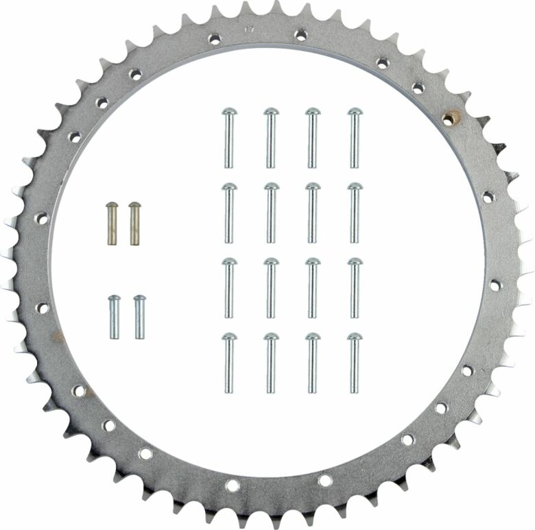 Rear Chain Sprocket W/ Rivets 51T Steel/Zinc