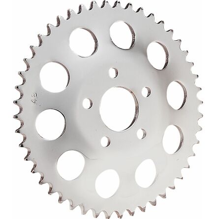 Rear Chain Sprocket Offset 0.462&quot; 48T Steel/Chrome