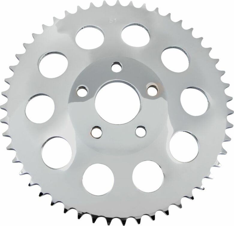 Rear Chain Sprocket Offset 0.462" 51T Steel/Chrome