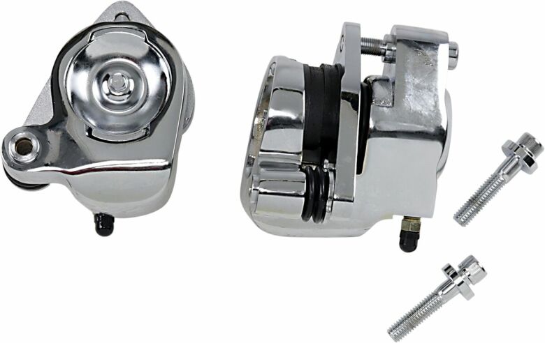 Front Brake Caliper Kit Chrome Dual