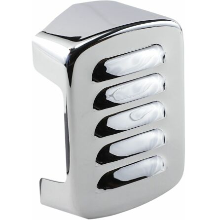 Coil Cover Louvered Chrome