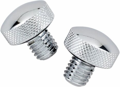 Seat Bolt Knurled Chrome 1/2"-13X0.625"