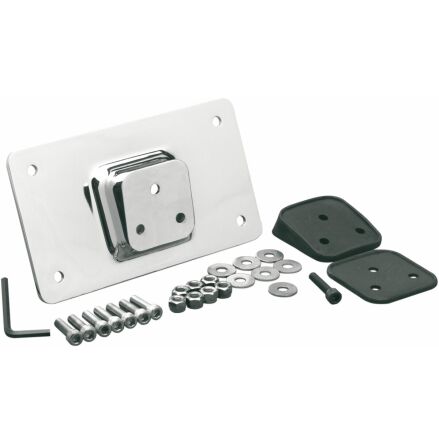 License Plate Mount W/ Angled Rubber Gasket