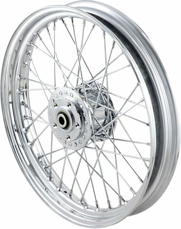 Front Wheel 19"X2.5 Dual-Disc Laced Chrome