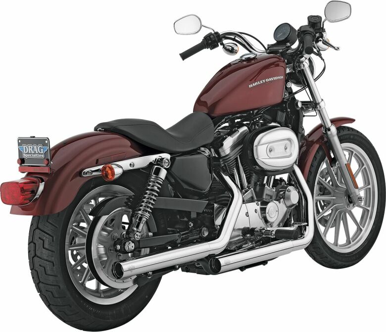 Slip-On Straightshots Krom - 04-13 Sportster