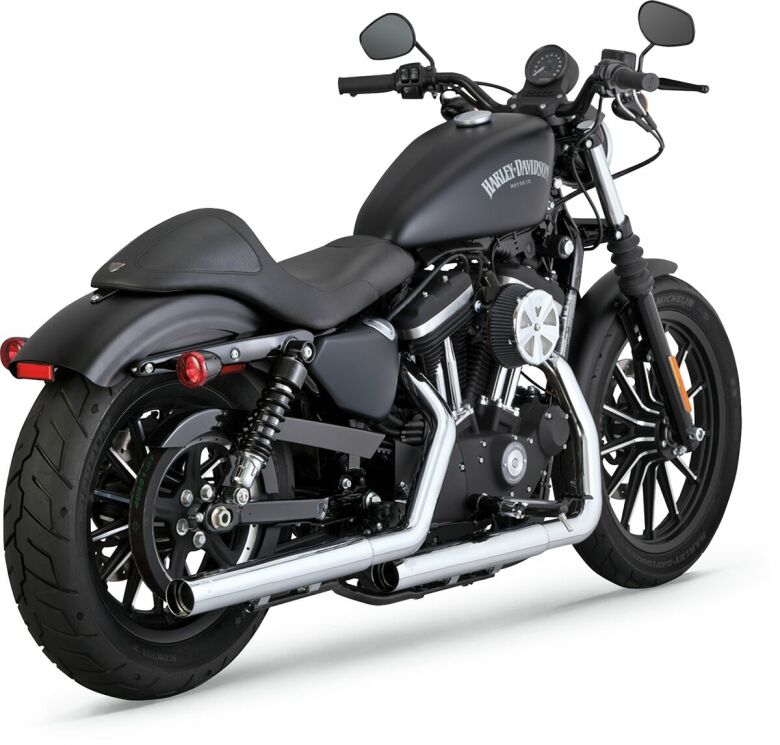 Slip-On Straightshots Krom - 14-19 Sportster