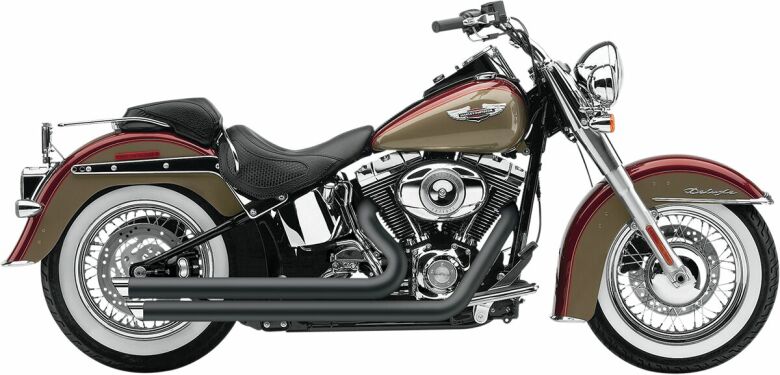 Cobra Avgassystem Speedster Slash Down Svart - 12-17 Softail