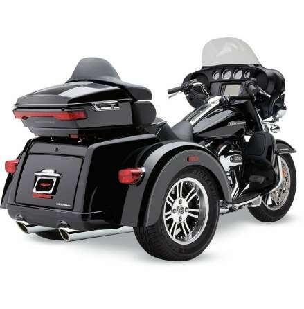 Cobra Slip-On 909 4&quot; Twins Krom - Tri Glide