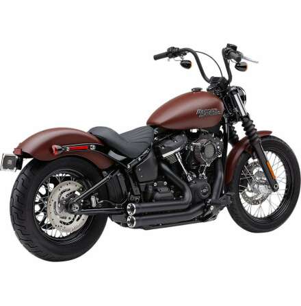 Cobra Avgassystem 909 Short Speedster Rpt Svart - Softail Frn -18