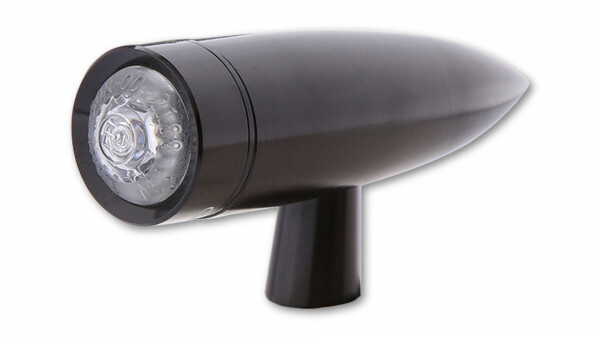 2-i-1 Bakljus/Bromsljus LED Highsider "Mono Bullet Long" Klart Glas