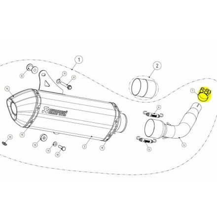 Clamp Muffler X-City 250