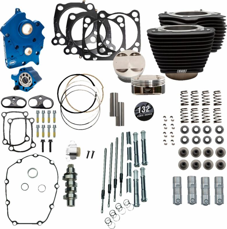 132" Power Package Engine Performance Kit - Chain Drive - Oil Cooled - M8