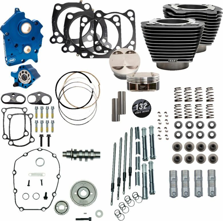 132" Power Package Engine Performance Kit - Gear Drive - Oil Cooled - M8