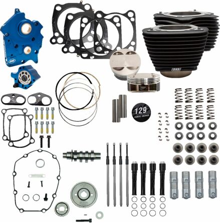 129&quot; Power Package Engine Performance Kit - Gear Drive - Oil Cooled - M8